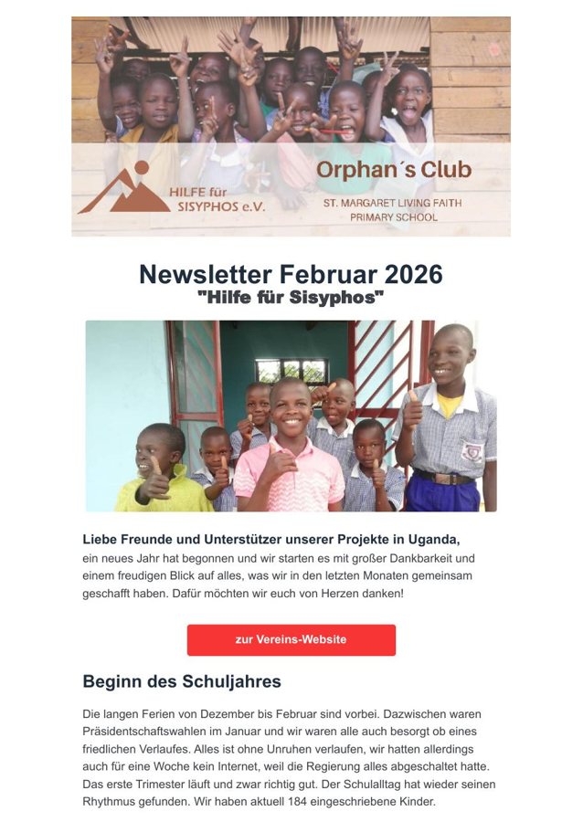 Titelseite: Newsletter Februar 2026