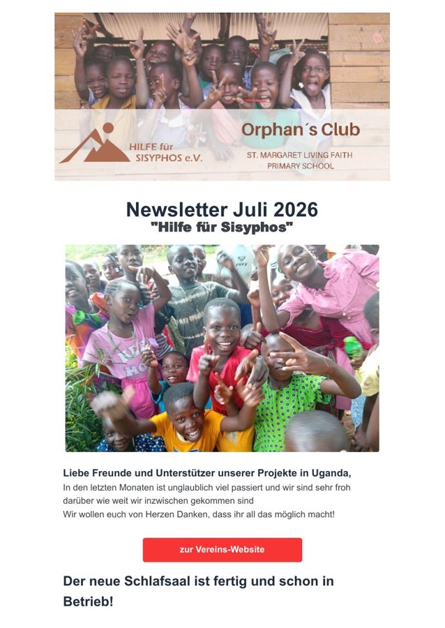 Titelseite: Newsletter Juli 2026